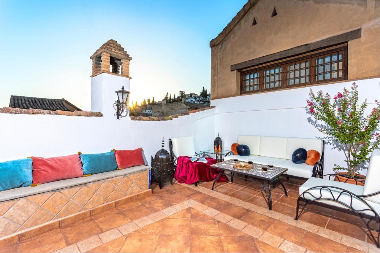 Vila Morayma House Terrace With Views To Alhambra Granada Exteriér fotografie